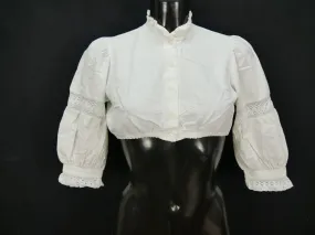 Gr.38 Dirndlbluse süße Bluse für Dirndl mit Spitze Bavaria Trachtenbluse B8406