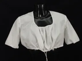 Gr.40 Dirndlbluse Bluse für Dirndl  mit rundem Ausschnitt  Trachtenbluse B4500