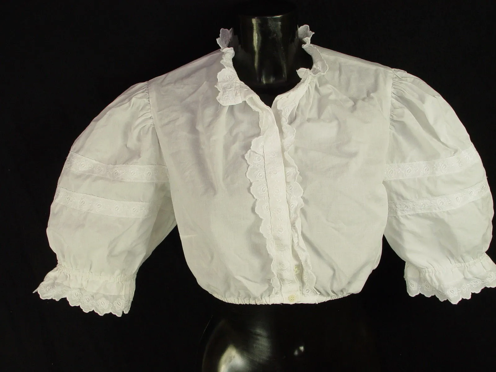 Gr.42 Dirndlbluse Bluse für Dirndl Trachtenbluse B1254