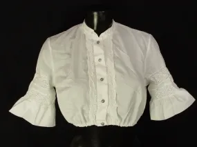 Gr.42 Dirndlbluse mit Stehkragen  Bluse für Dirndl Trachtenbluse B2308