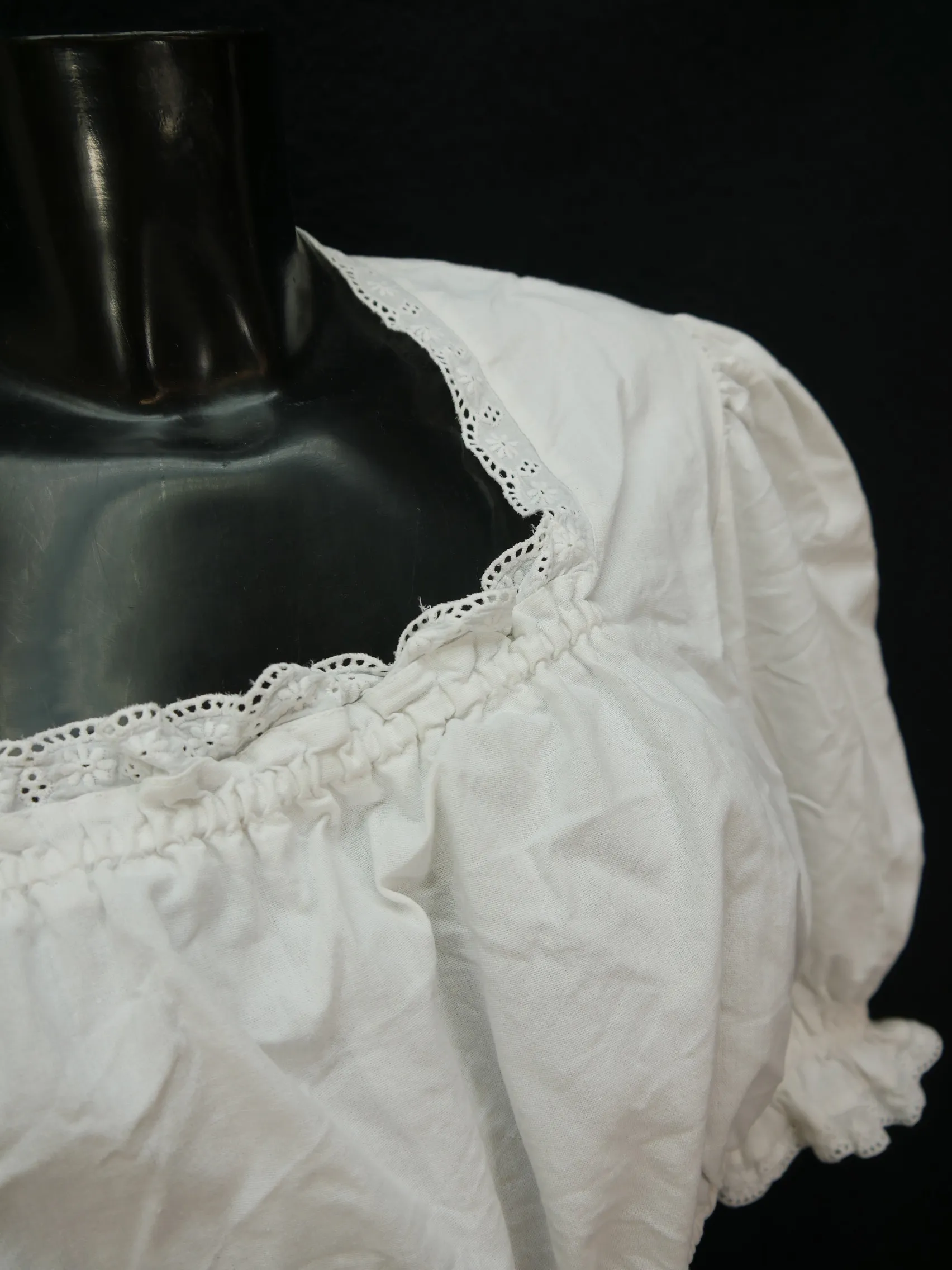 Gr.50 Dirndlbluse süße Bluse für Dirndl Hammerschmid Spitze Trachtenbluse B8771