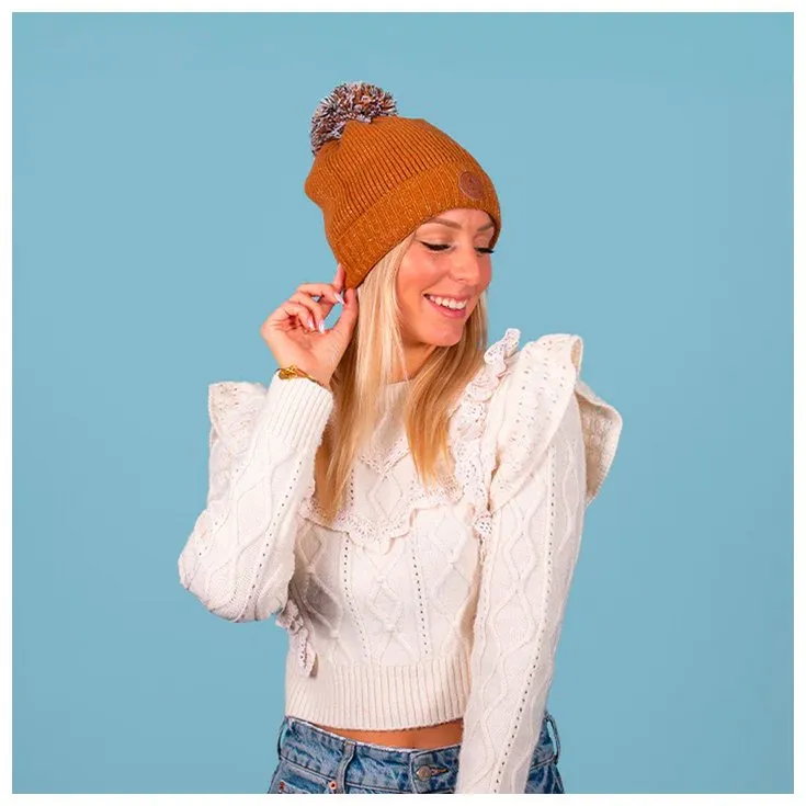 Mütze Cabaia ---Irish Coffee Beanie Camel Lurex